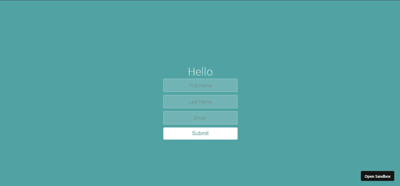 React Form